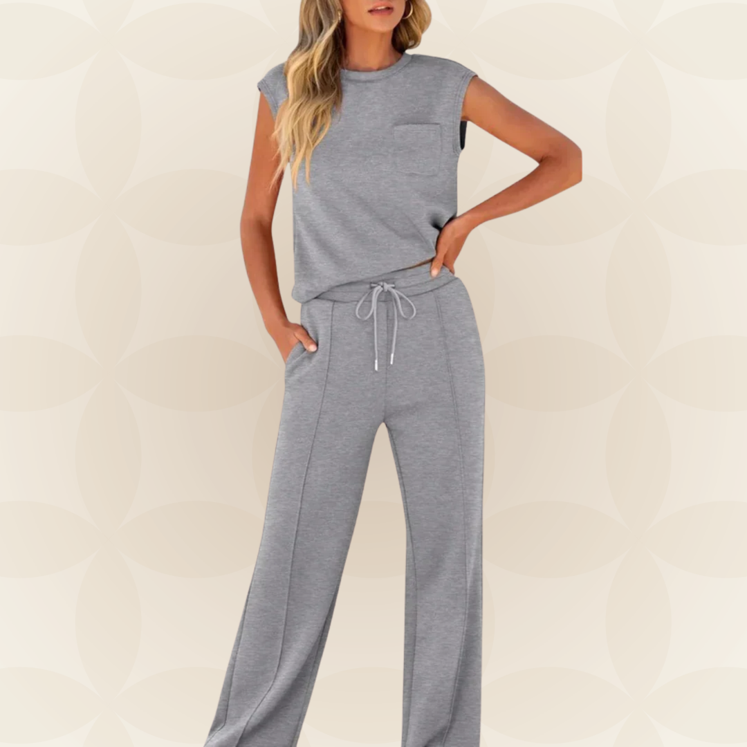 Dames Casual Set – Geschikt voor Zomer, Met Korte Mouwen en Elastische Taille 7