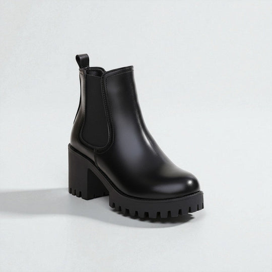 Dames Chelsea Boots met Dikke Zool 0