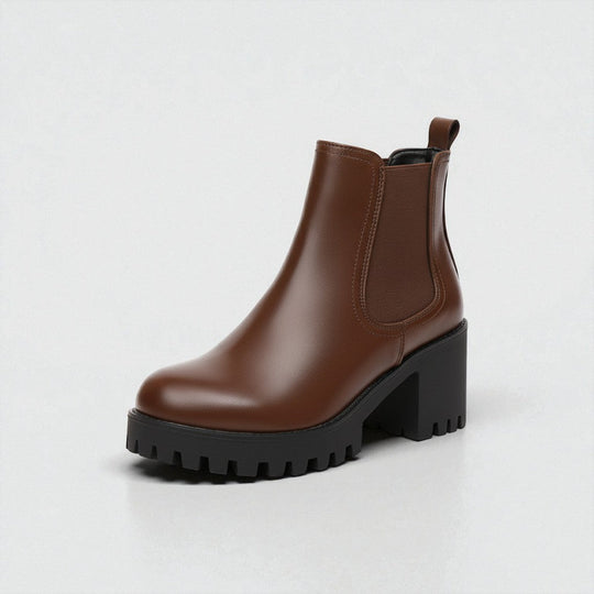 Dames Chelsea Boots met Dikke Zool 1
