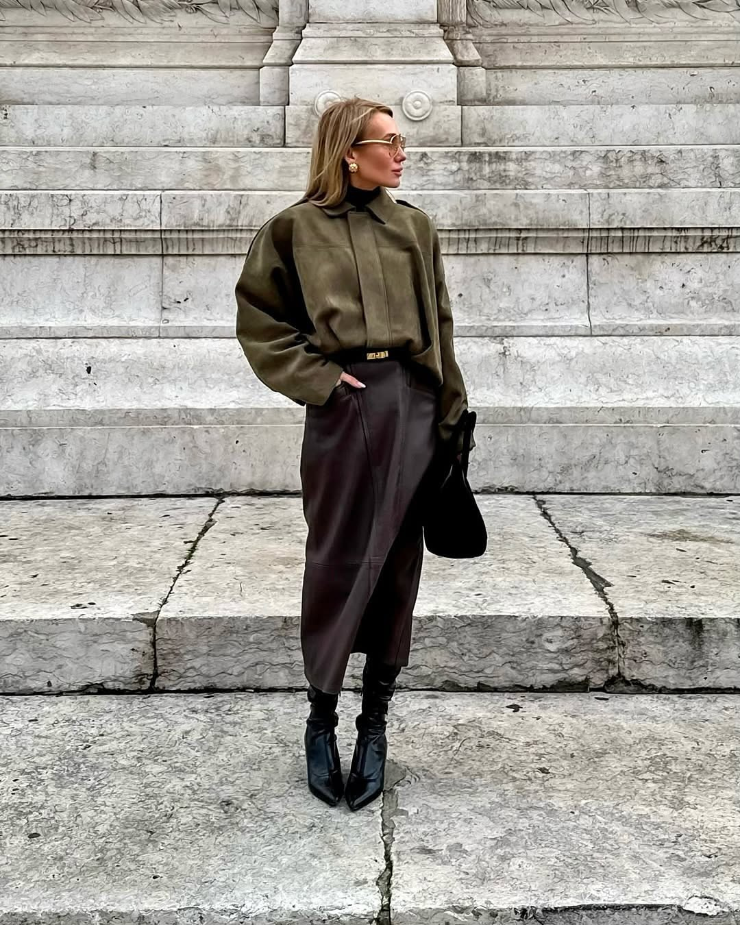 Dames Elegante Damesjas met Suède Look Montarello 6