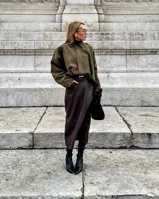 Dames Elegante Damesjas met Suède Look Montarello 6