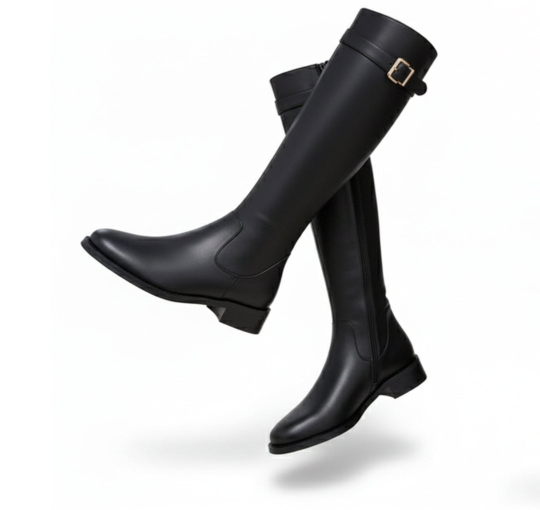 Dames Kniehoge Laarzen met Ritssluiting 0