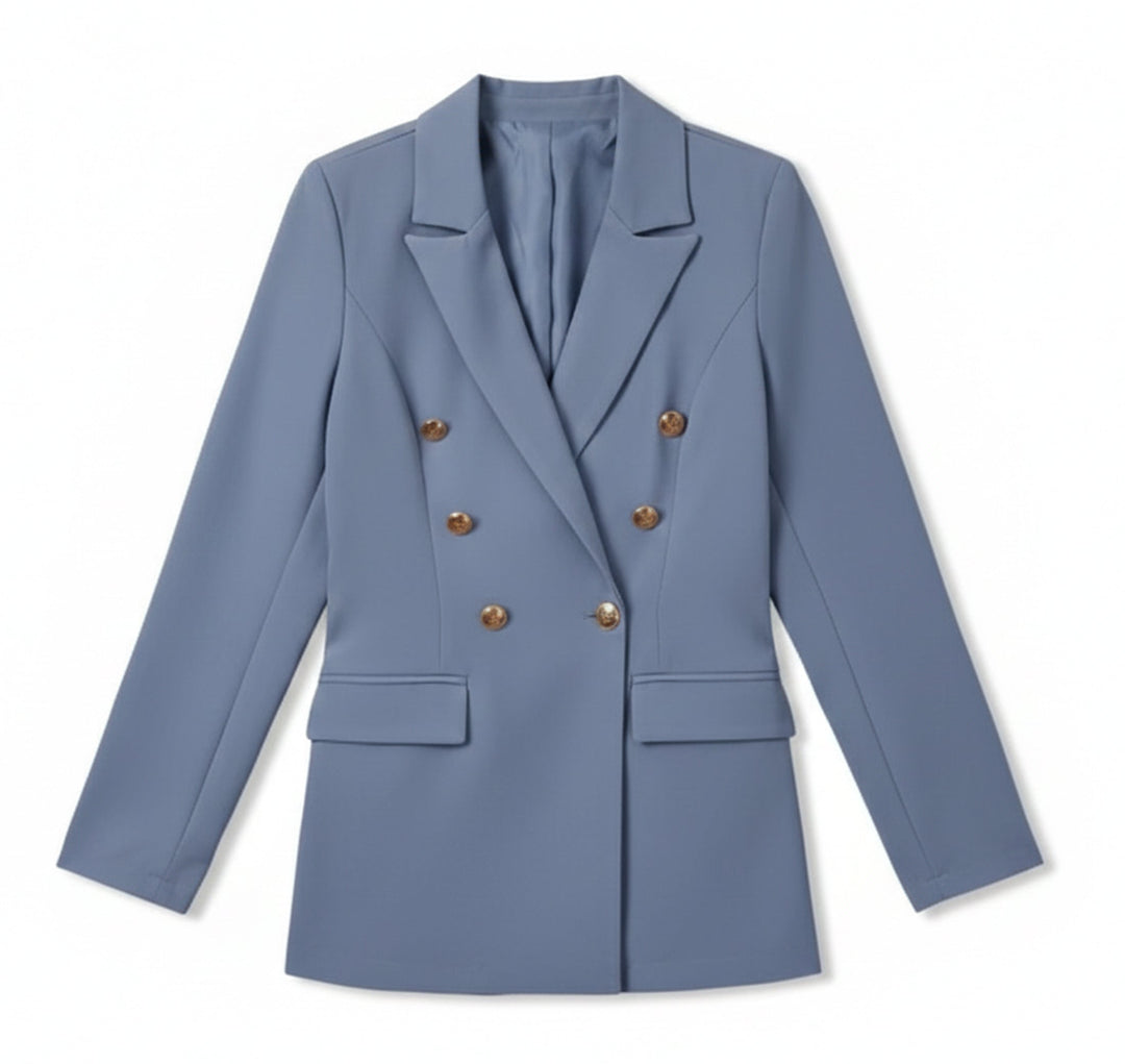 Dames Satijnen Blazer Vest Zakelijke Stijl 0
