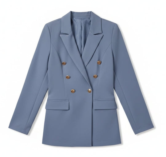 Dames Satijnen Blazer Vest Zakelijke Stijl 0