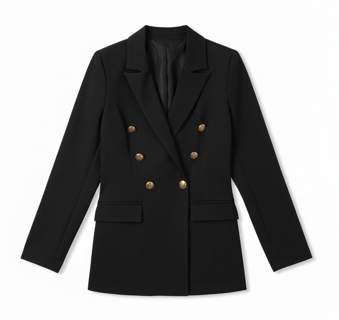 Dames Satijnen Blazer Vest Zakelijke Stijl 1