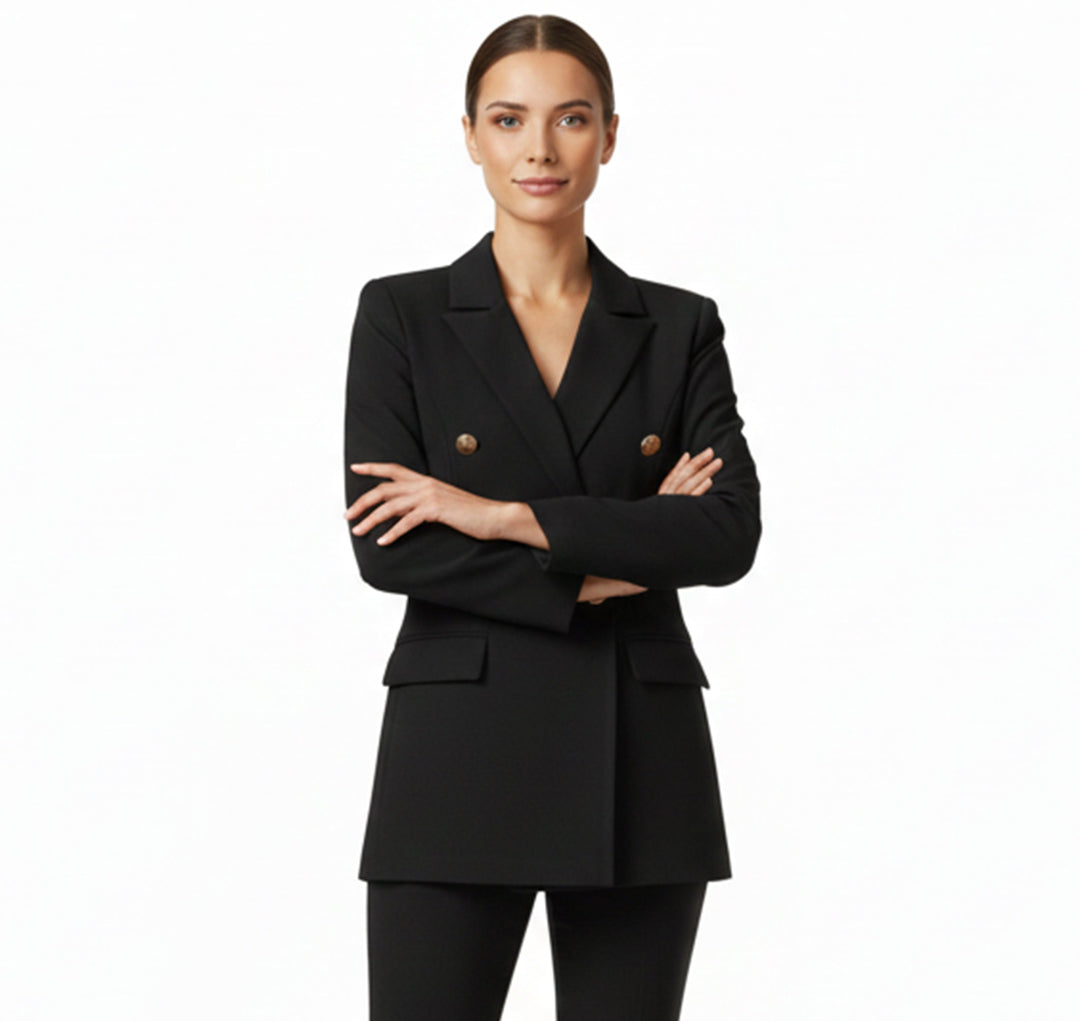 Dames Satijnen Blazer Vest Zakelijke Stijl 4