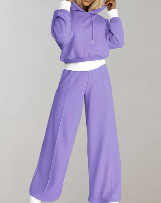 Dames Twee Delige Trainingspak Set met Hoodie 1