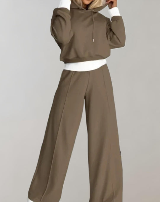 Dames Twee Delige Trainingspak Set met Hoodie 4