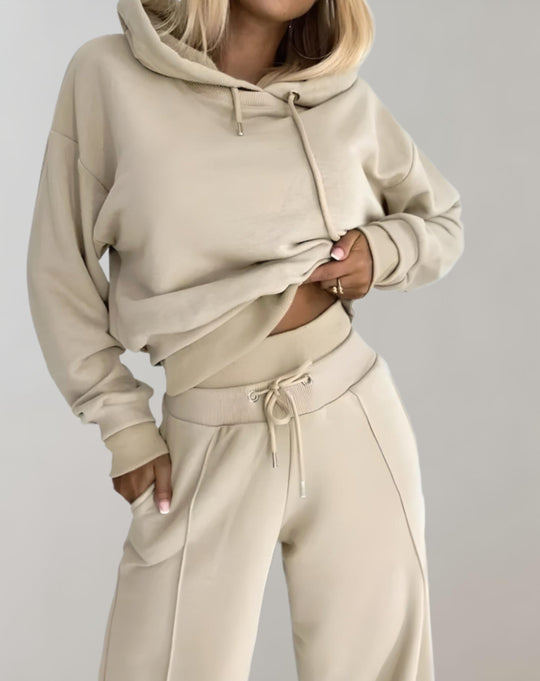 Dames Twee Delige Trainingspak Set met Hoodie 5