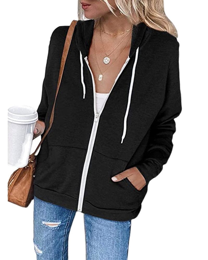 Dames Zipped Hoodie - Mila 0