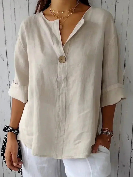 Zomerblouse Dames | V-Hals & Loose Fit
