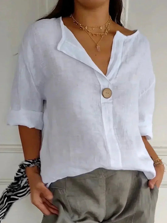 Zomerblouse Dames | V-Hals & Loose Fit
