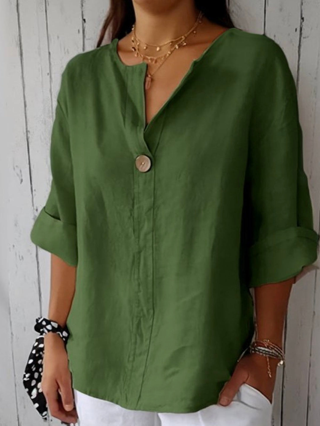 Zomerblouse Dames | V-Hals & Loose Fit