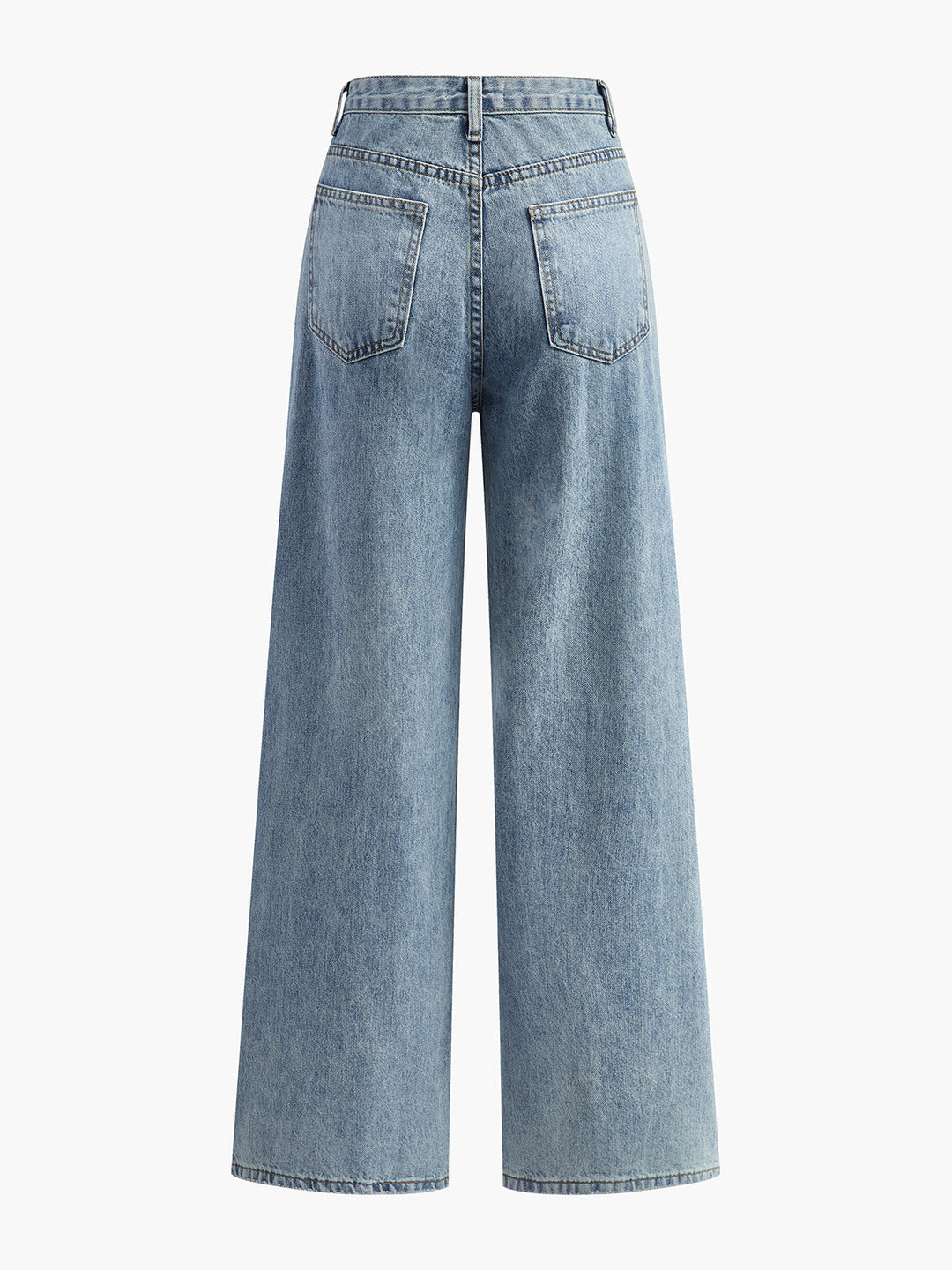 Denim Broek Dames | Asymmetrische Taille & Flatterende Wide-Leg Look