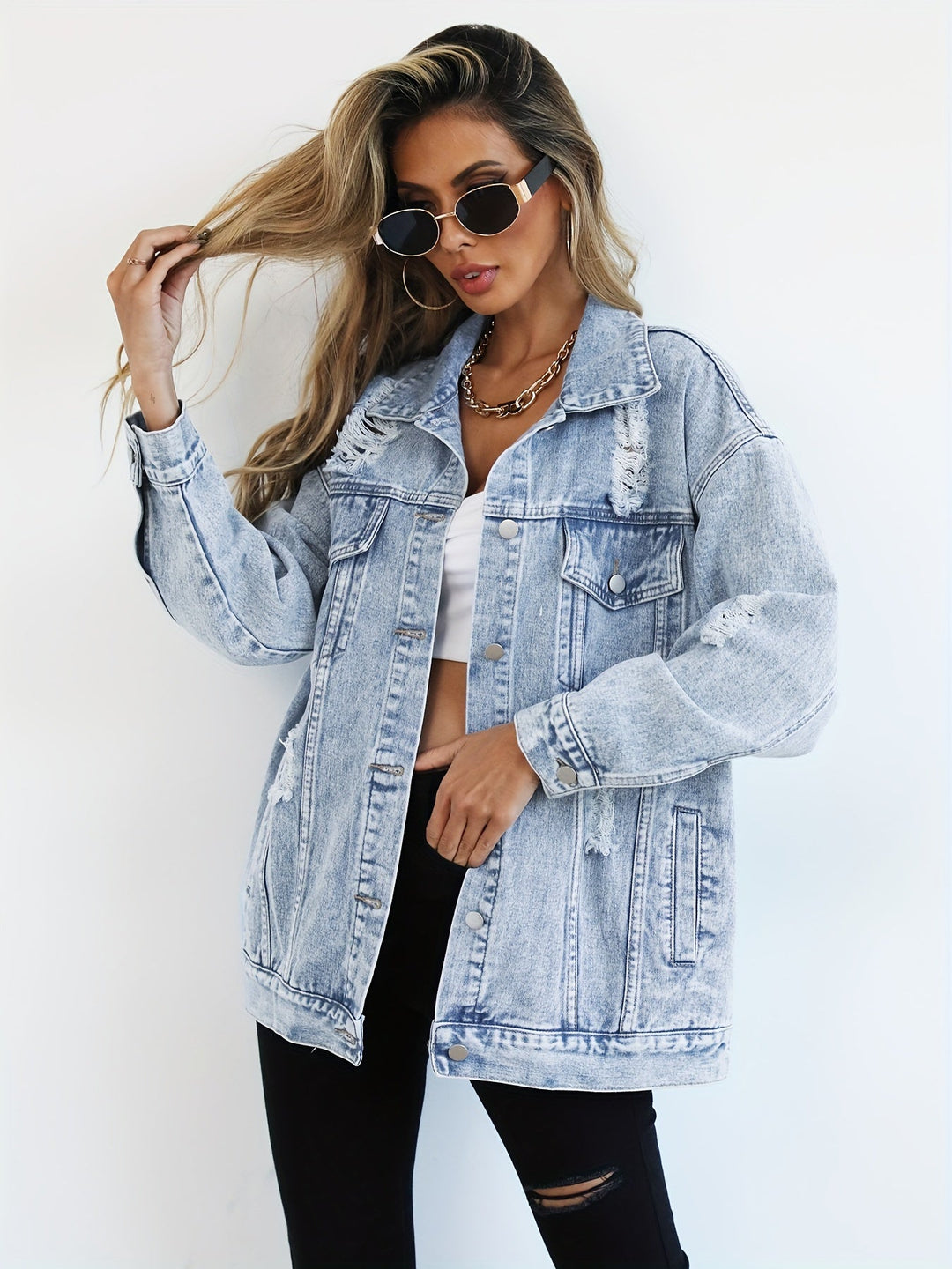 Denim Jas Dames | Losvallende Pasvorm & Stoere Gatendetails