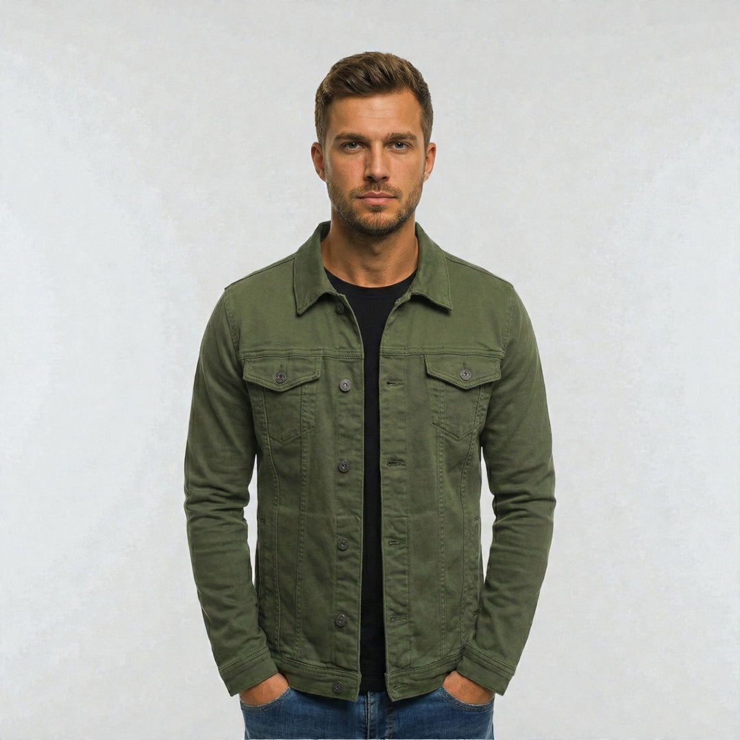 Heren UrbanCore Denim Jas Montarello 3