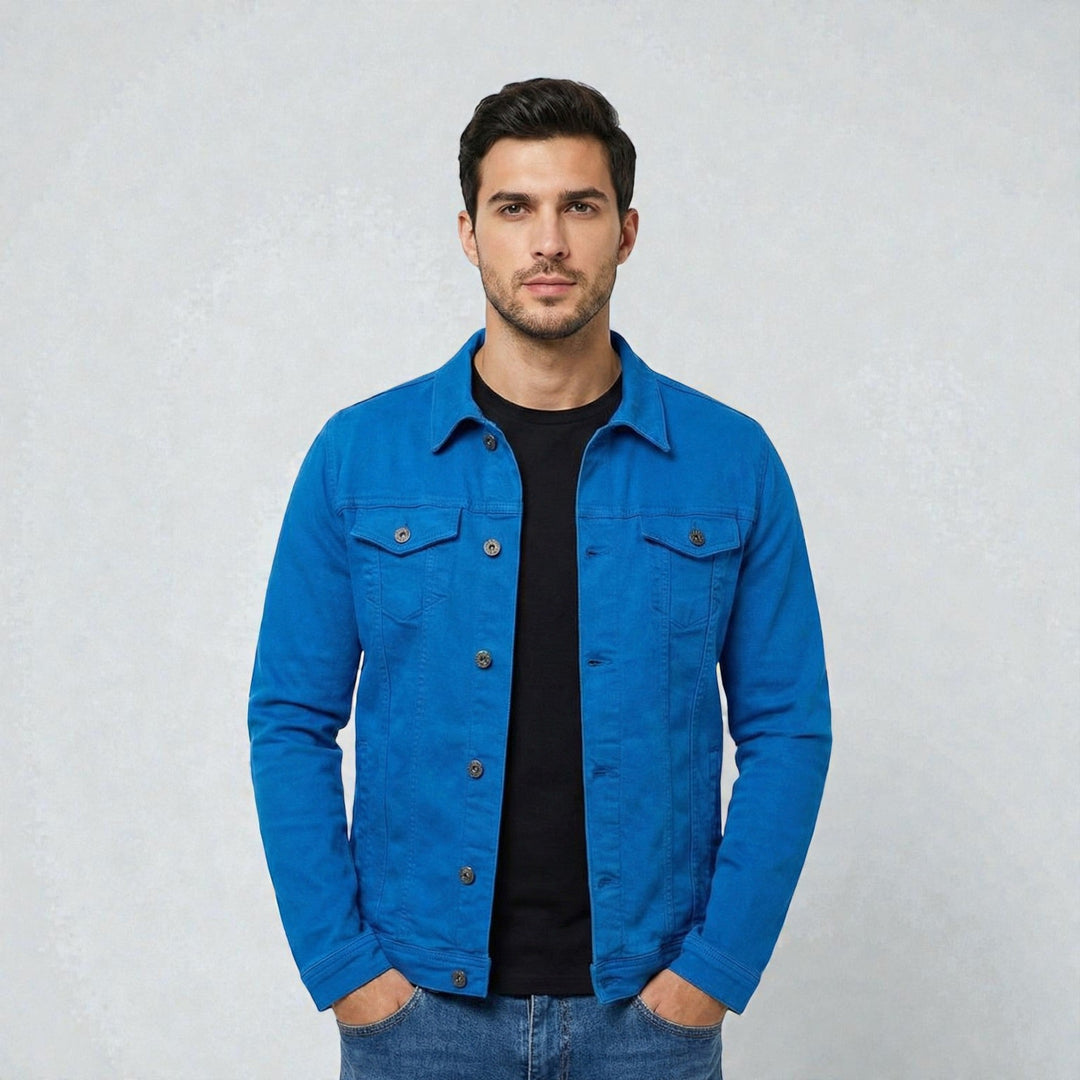 Heren UrbanCore Denim Jas Montarello 4