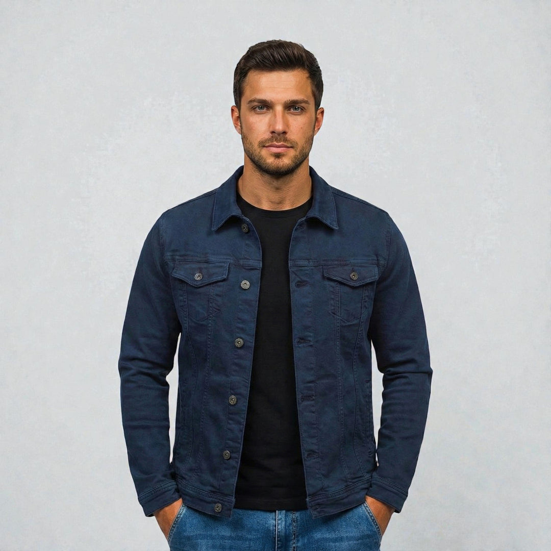 Heren UrbanCore Denim Jas Montarello 5