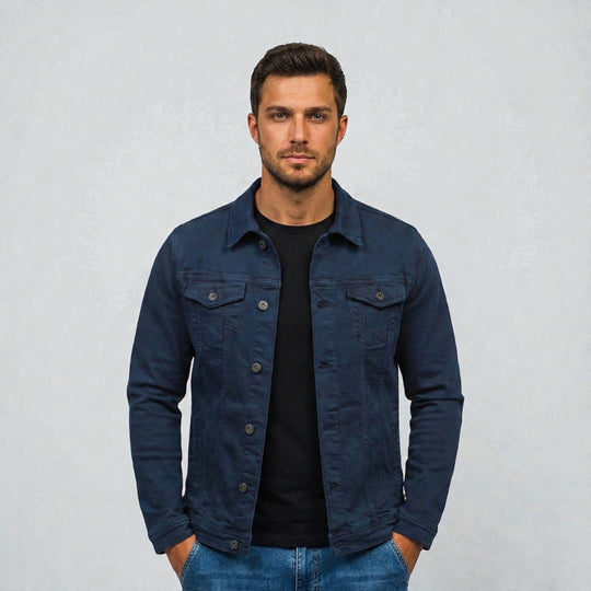 Heren UrbanCore Denim Jas Montarello 5