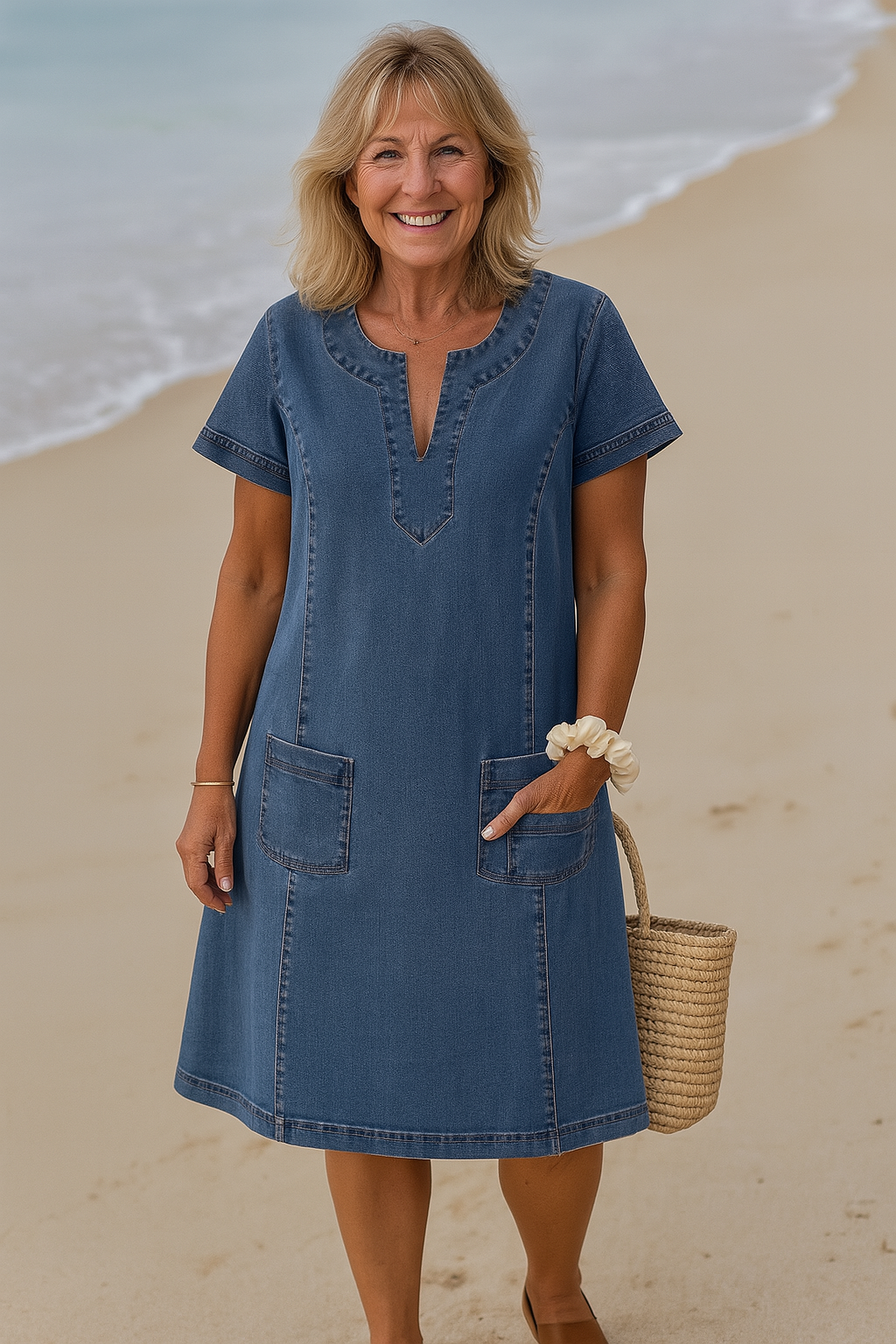 Kim | Mooie Denim jurk 1
