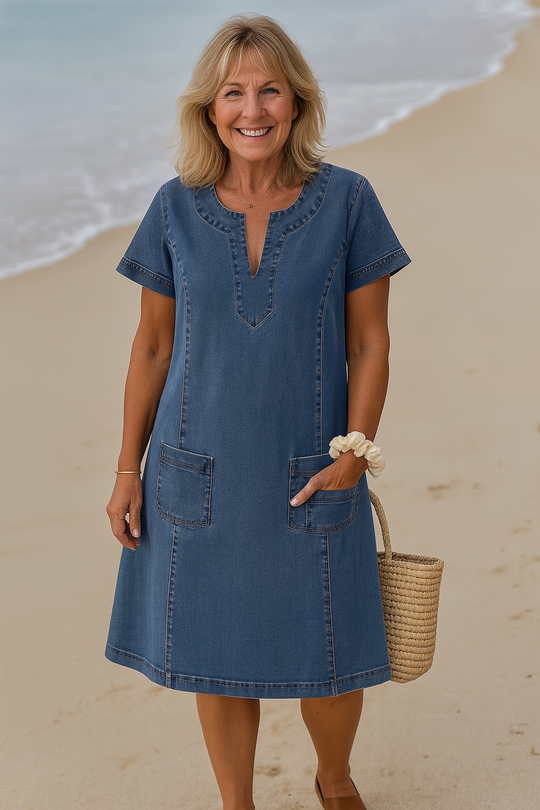 Kim | Mooie Denim jurk 1