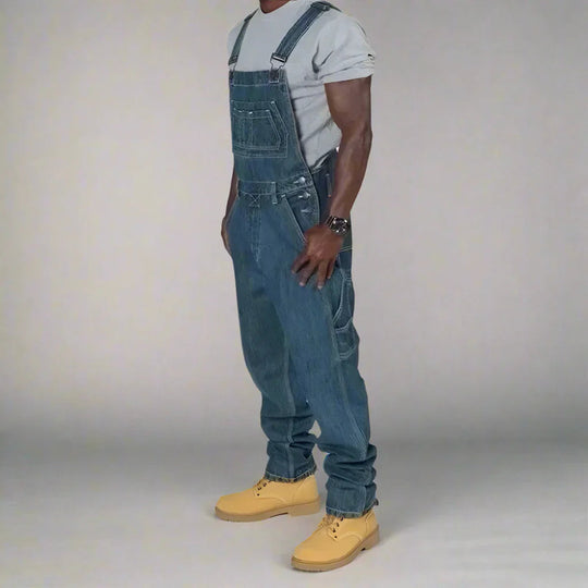 Denim Overall Heren | Rechte Pijp & Functionele Zakken