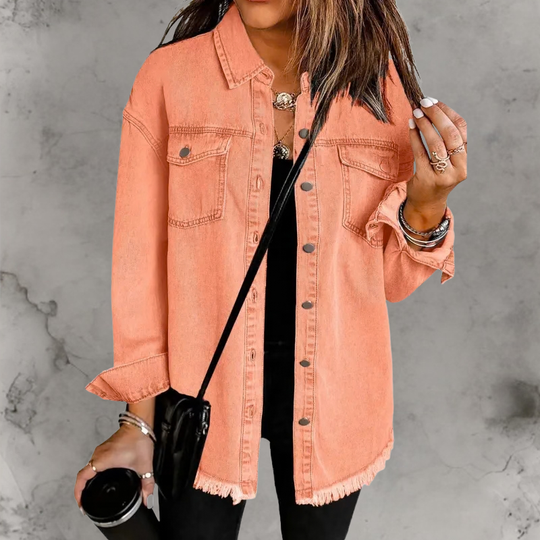 Denim jas Dames | Knopen & Relaxte Fit