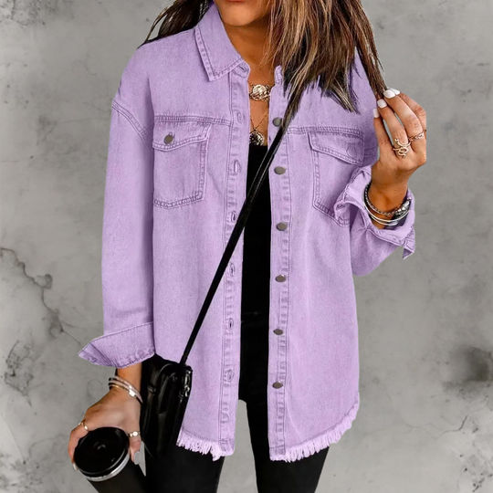 Denim jas Dames | Knopen & Relaxte Fit