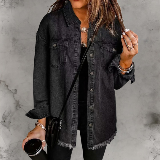 Denim jas Dames | Knopen & Relaxte Fit