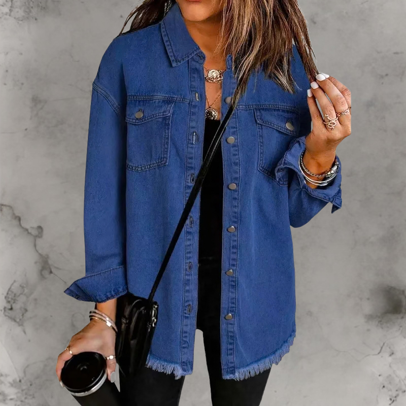 Denim jas Dames | Knopen & Relaxte Fit