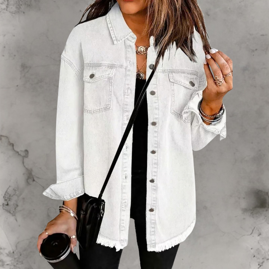 Denim jas Dames | Knopen & Relaxte Fit