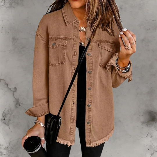 Denim jas Dames | Knopen & Relaxte Fit