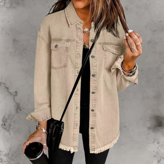 Denim jas Dames | Knopen & Relaxte Fit