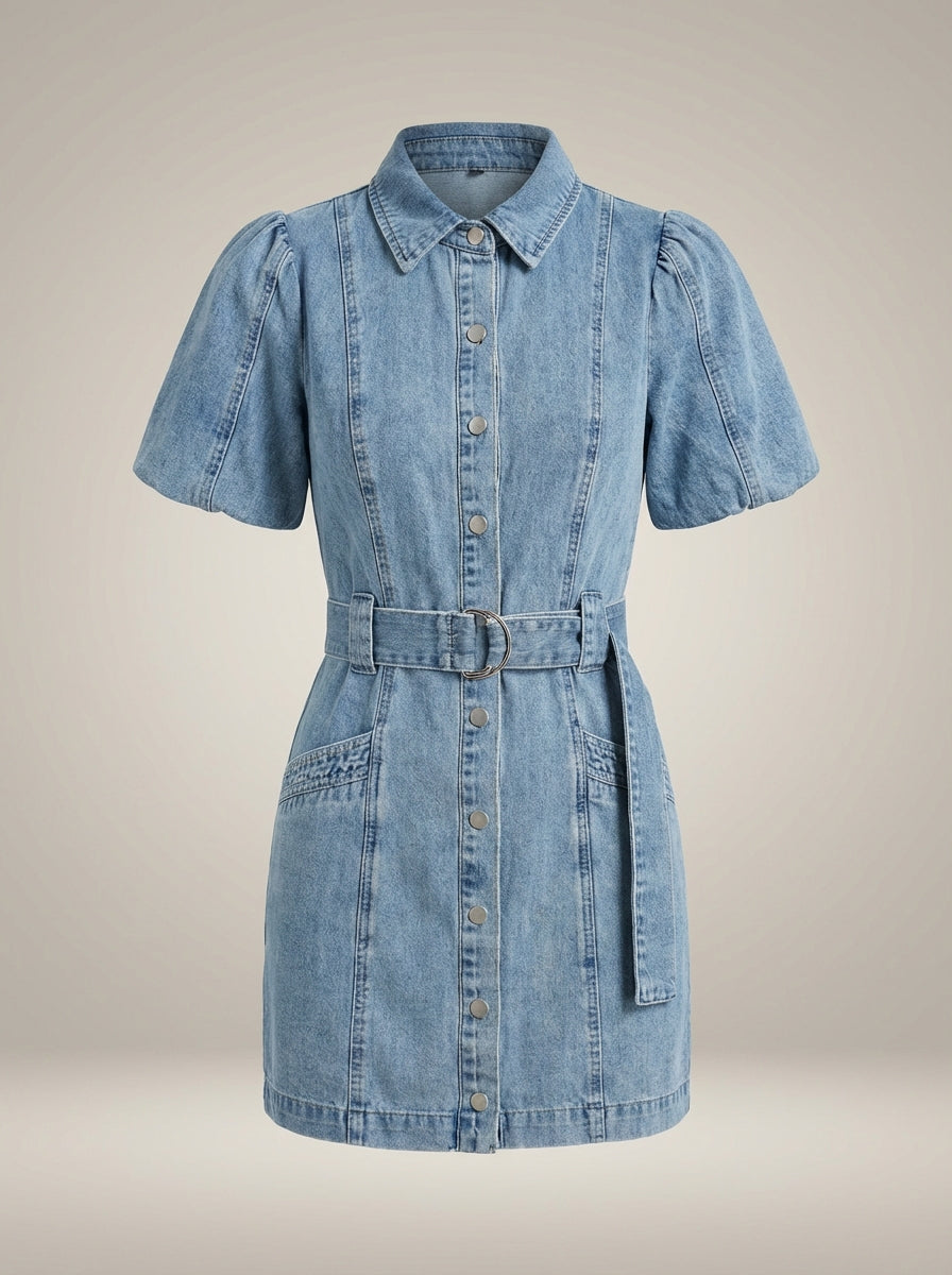 Denim jurk Dames | Flatterende Taille & Makkelijk Aan/Uit