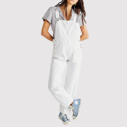Denim tuinbroek Dames | Verstelbare bandjes & handige zakken