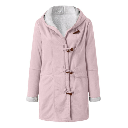 Duffle-coat Waleria pour femme, coupe intemporelle et brandebourgs signature adaptés à l'hiver.