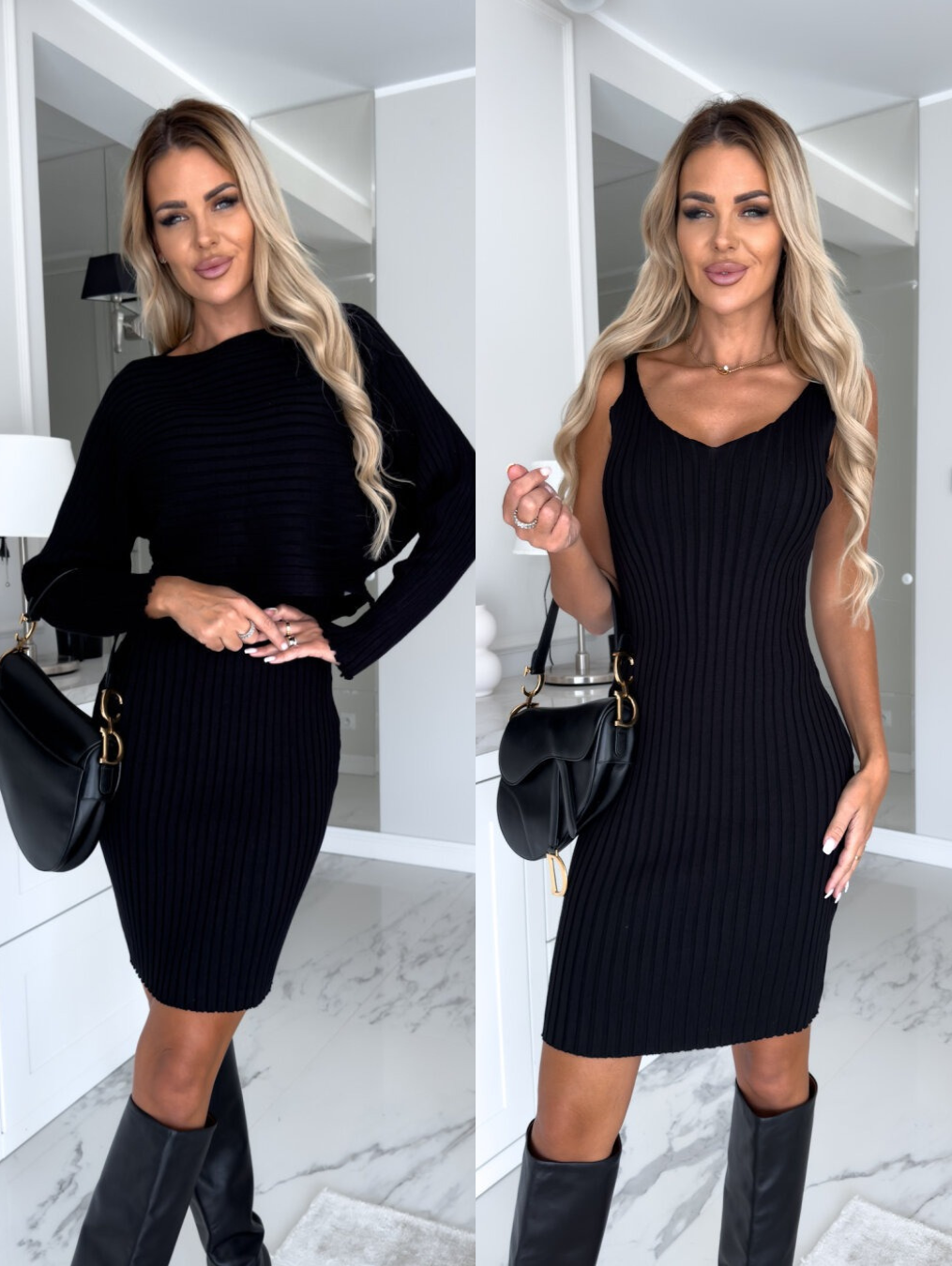 Duo aus Ärmellosem Kleid und Pullover Damen - Clara
