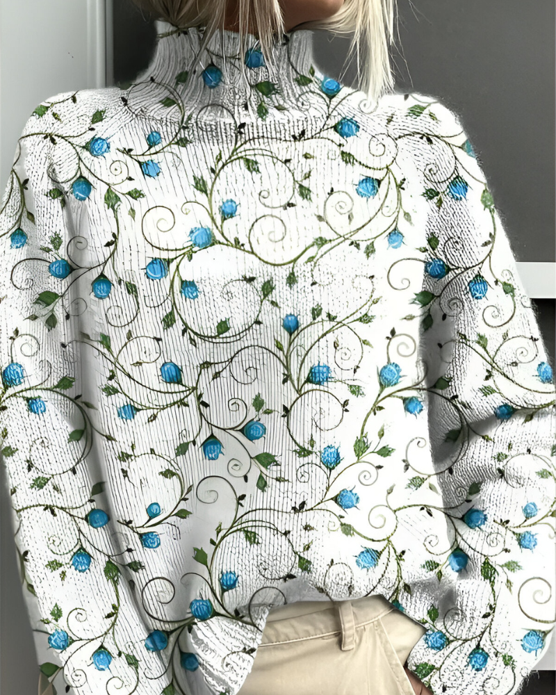 Edda™ | Casual Grafische Gebreide Trui 6