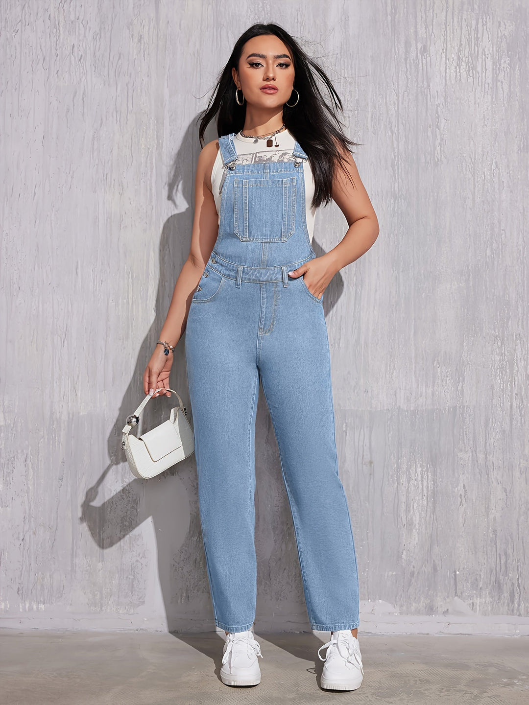 Effen damesoverall Regular Fit - Evelien