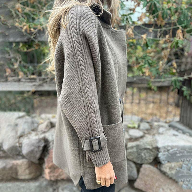 Elara  – De Tijdloze Midi Jas die Stijl en Klasse Ademt 7