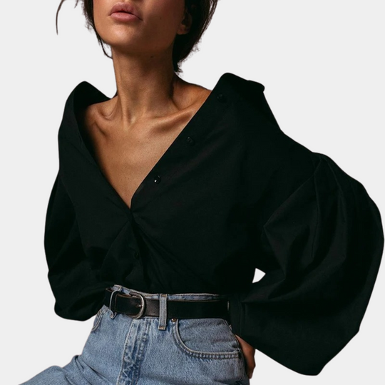 Elegante Damenbluse mit Bezaubernden Puffärmeln - Raimona 3