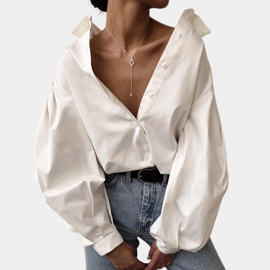 Elegante Damenbluse mit Bezaubernden Puffärmeln - Raimona 1