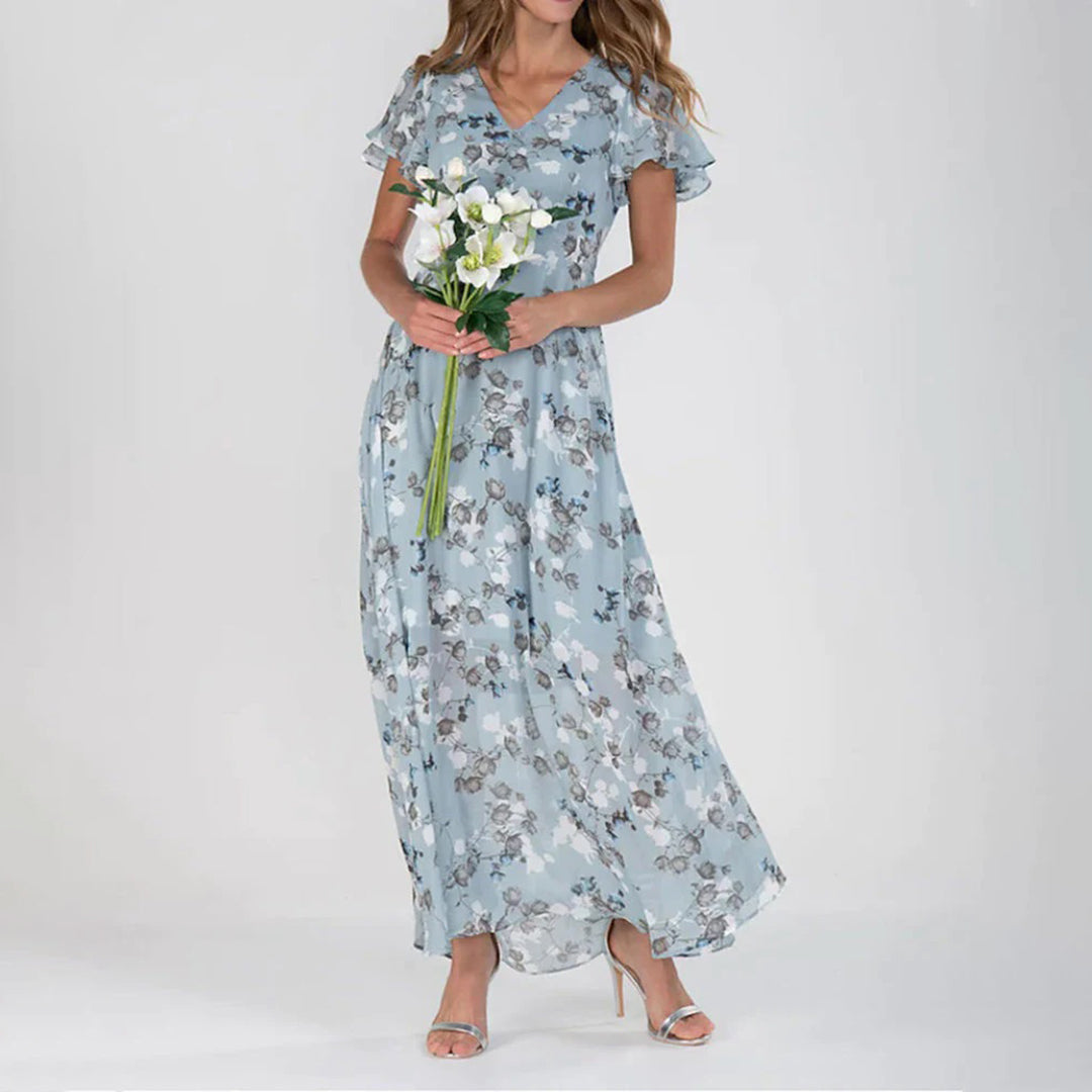 Elegante Maxi Jurk | Flatterend Silhouet & Zwierige Valling