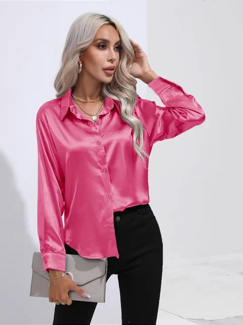 Elegante satijnen blouse 20