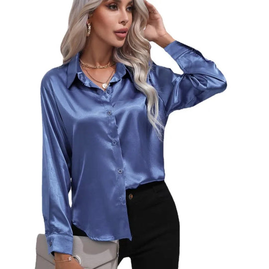 Elegante satijnen blouse 4