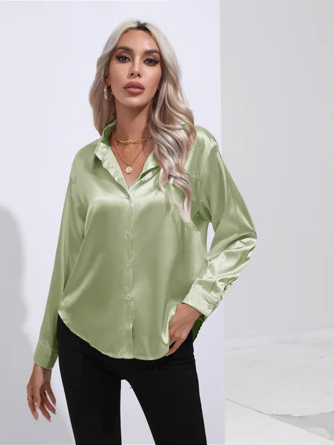Elegante satijnen blouse 6