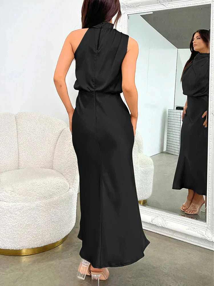 Elegante satijnen jurk 3