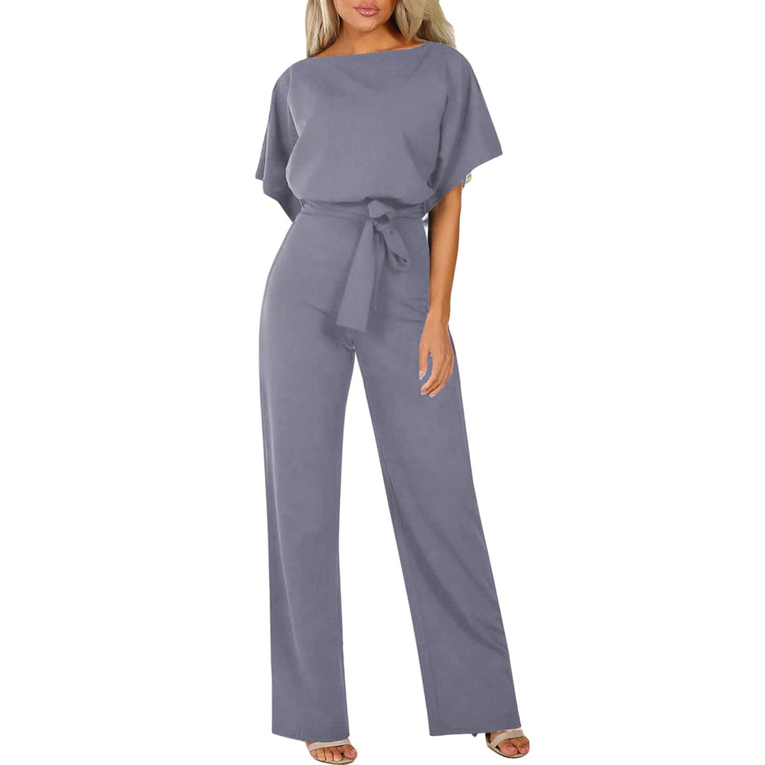 Eleganter Jumpsuit Damen mit Taillengürtel - Clarissa 2