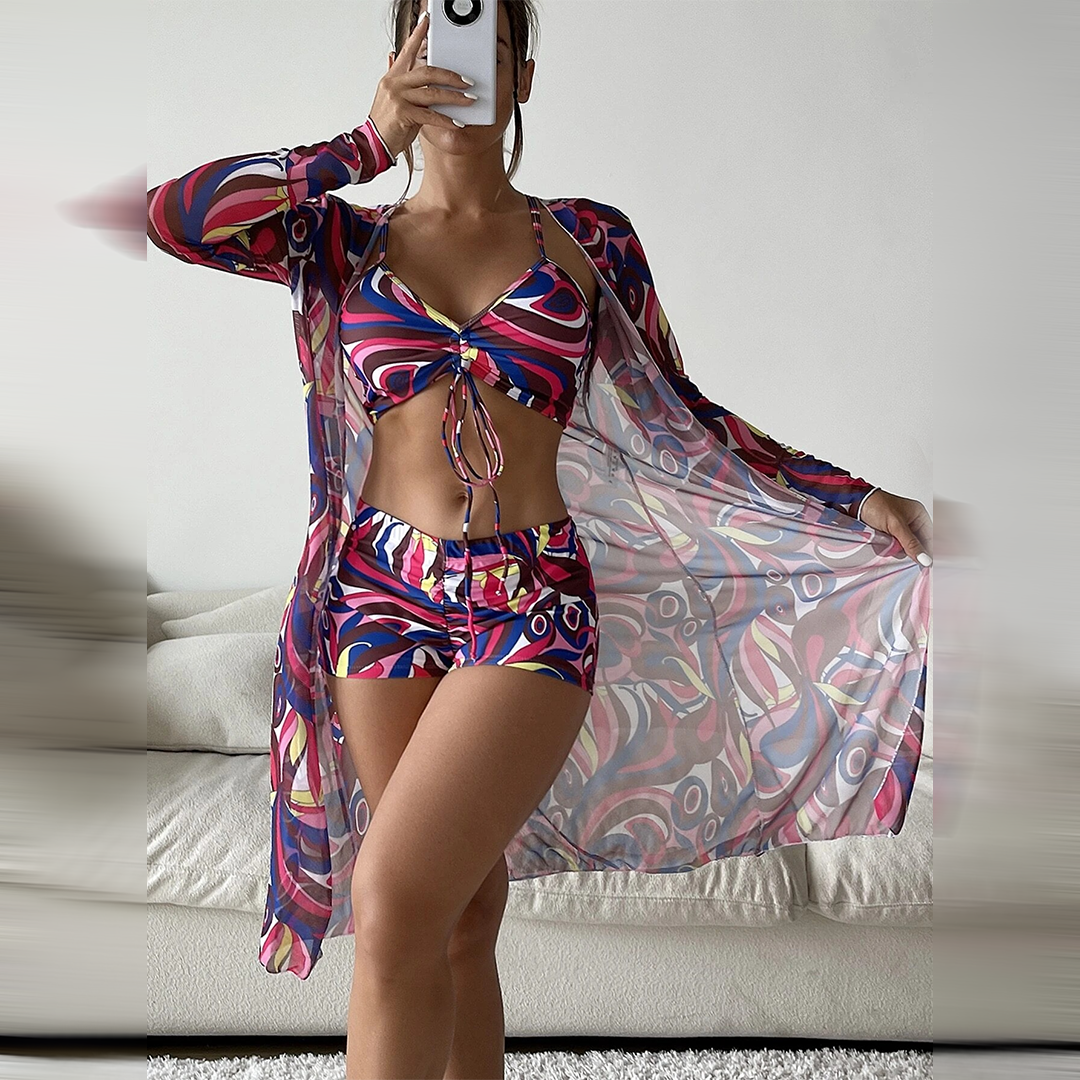 Elegantes 3-teiliges Bade-Set Damen - Fenna