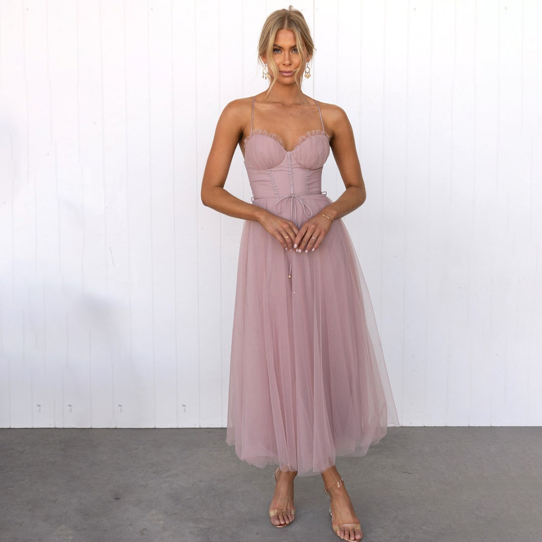 Elegantes Midi-Sommerkleid Damen mit Schmeichelhaftem Schnitt - Zora